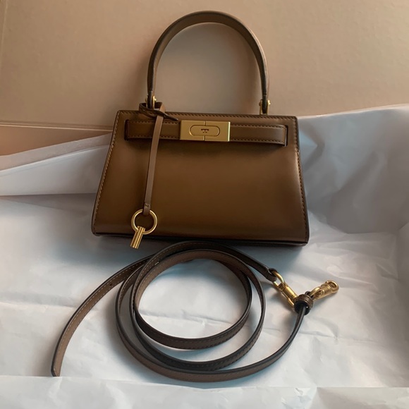 Sold💝💝Authentic Tory Burch Lee Radziwill Petite Bag🤎 - Picture 4 of 16